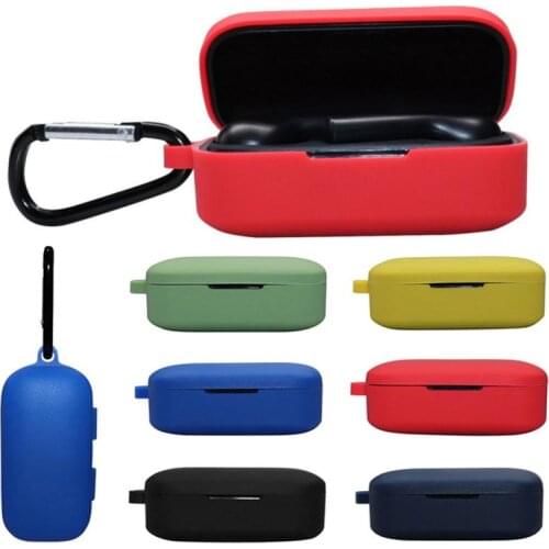 6 Colors Silicone Protective Case For QCY T5 Wireless Bluetooth Headset Portable Cover With Anti-lost Hook Earphone Accessories