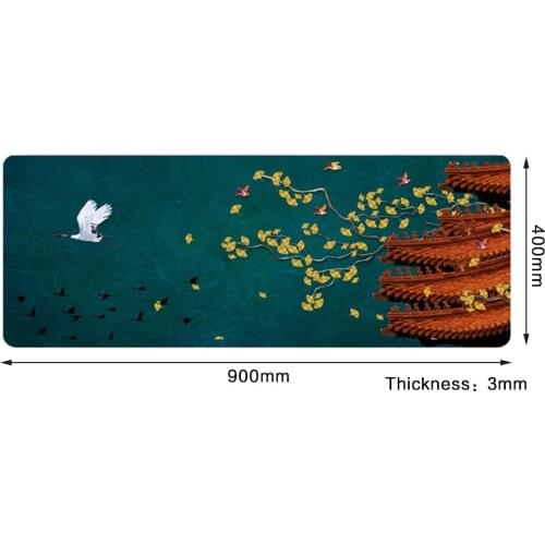 900*400mm Chinese Style Landscape Painting Laptop Mouse Pad Large Office Desk Mat Personality Computer Gaming Accessories