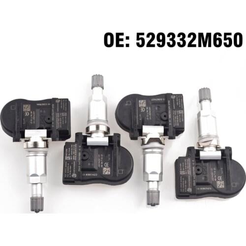 4 PCS Car Tire Pressure Monitor Sensor TPMS 529333N100 529332M650 for Hyundai i25 KIA K5 K4