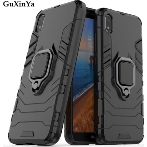 Phone Cases Redmi 7A Cases Luxury Armor Magnetic Ring Shells Redmi 7A Back Cover For Xiaomi Redmi 7A Fundas Coque 5.45"