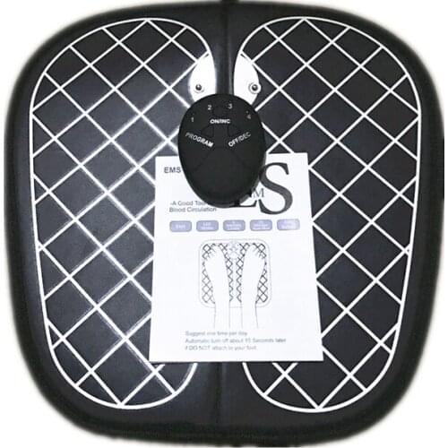 Electric EMS Foot Reflexology Massager Mat Feet Muscle Stimulator Electrode Pad Improve Blood Circulation Relieve Ache Pain