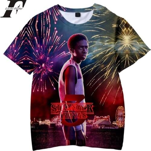 New Stranger Things 3D t shirt men/women Horror TV series Stranger Thing Children streetwear Boy/girl kids Casual tshirt Clothes