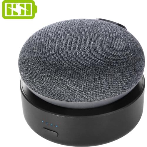 GGMM N2 Battery Base For Google Nest Mini 2 Stand Mount Holder Voice Assistants Power Bank 10000mAh Rechargable Battery Case New