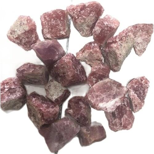 Crystals healing raw stones natural red strawberry quartz rough stone for home decoración