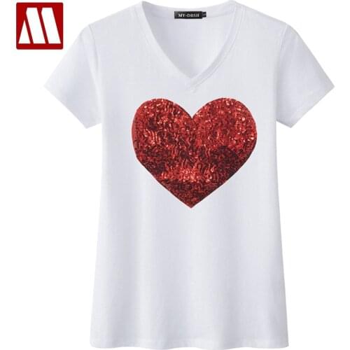 Женские однотонные футболки MYDBSH China At AliExpress