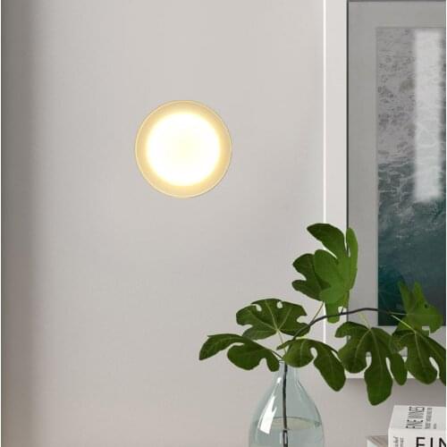 Nordic LED Wall Lamp 9W Wall Lights Round Indoor Lighting Wall Lamps for Bathroom Living Room Bedroom Hallway Night Lights