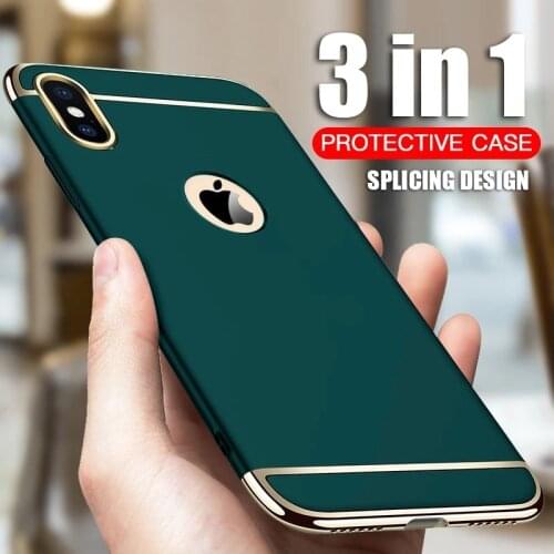 Luxury Full Cover Plating Phone Case For iphone 11 Pro 12 mini 6 6s 7 8 Plus 5 5s SE X XS Max XR PC Matte Hard Cover Case Capa