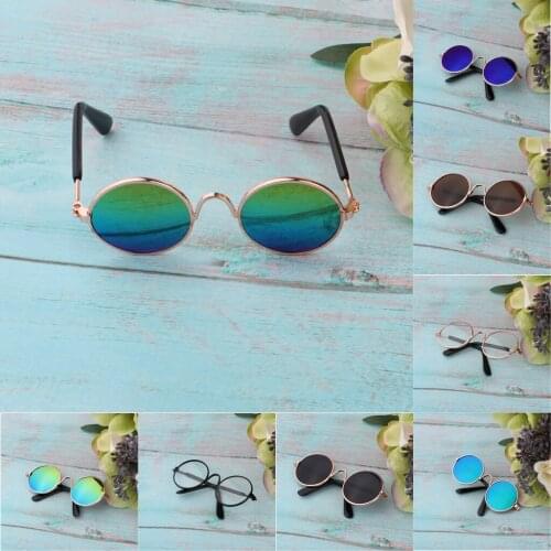 1/6 BJD Doll Eyegalsses Eyewear Golden Frame For Blythe SD YOSD DOD Dolls