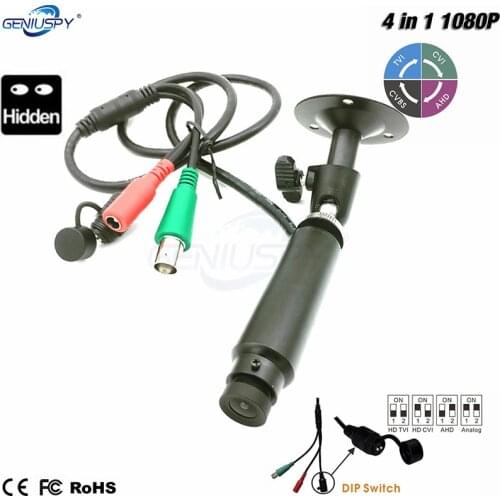 Wide Angle Sony IMX323 1080P 4 IN 1 Video Surveillance Miniature Bullet Surveillance Cameras AHD/CVI/TVI/CVBS 960H Video Output