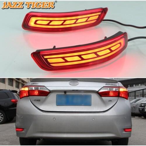 Rear Bumper Lights for Toyota Corolla Altis 2014 2015 - 2018 Led Stop Signal for Cars Fog Light Lada Vesta Reflectors Brake Lamp