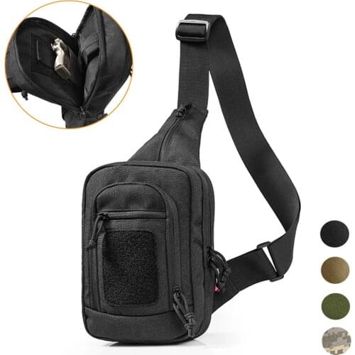 Tactical Shoulder Chest Pack Concealed Handgun Holster Military Shoulder Sling Bag Hunting Crossbody Pack for Outdoor Camping
