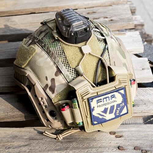 FMA Tactical Maritime Helmet Cover Multifunctional Battery Holder Balanced Pouch Bag BK/DE/MC