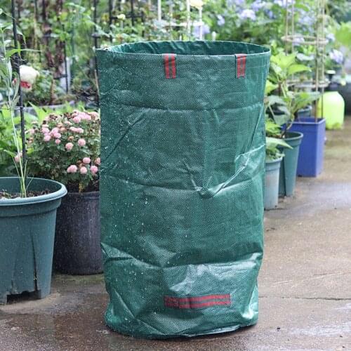 500L/300L Large Garden Waste Bag Yard Leaf Weeds Grass Rubble Trash Bag Heavy Duty Garden Rubbish Bags Waste Bins Storage