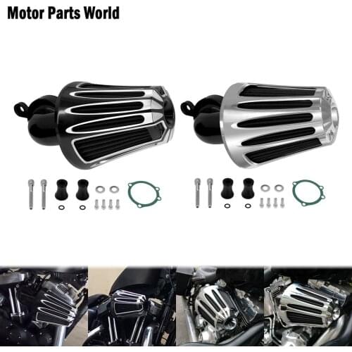 Motorcycle CNC Air Cleaner Intake Filter Kit Aluminum For Harley Dyna Super Glide Softail Breakout Standard FXST Touring FLHX