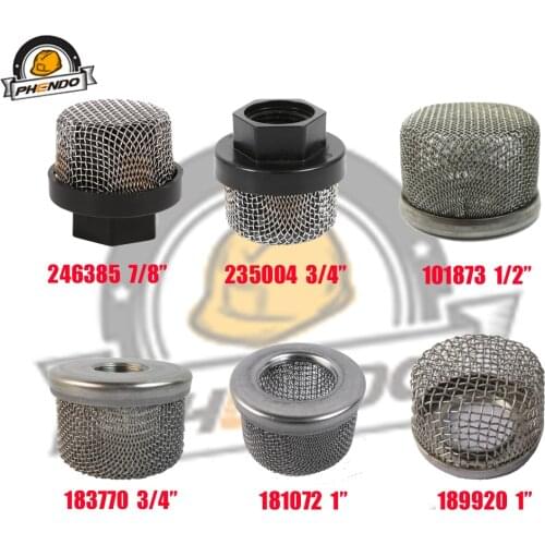 PHENDO Airless Inlet Suction Filter Replaces 189920 246385 235004 181072 183770 181073 for Grac Ultra Airless Sprayer Strainer
