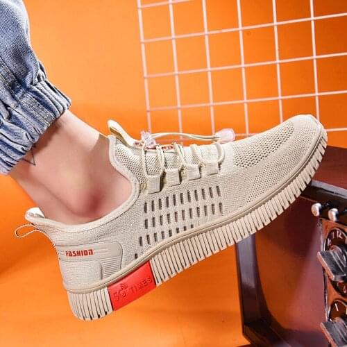 High end Hollow rubber sole mens shoes casual shoes mesh shoes Lightweight Breathable Men Casual Shoes