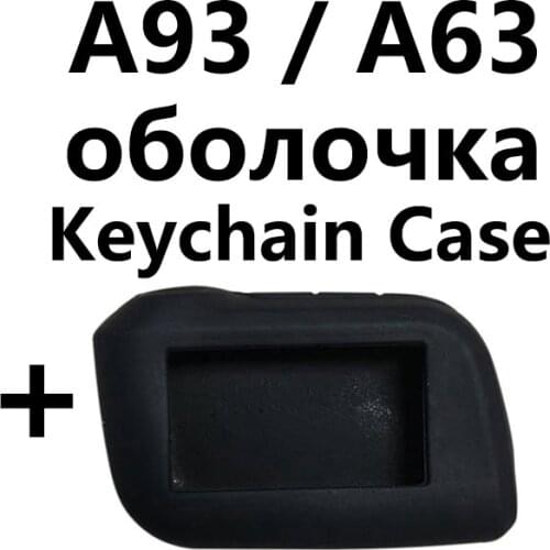 10 PCS/lot A93 Key Body Case for 10PCS Starline A93 A63 A96 A69 A39 A36 Car Alarm LCD Remote Control Keychain + silicone cover