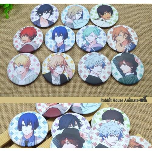 11pc/set 58mm badges Uta no Prince Masato MIKAZE AI Ranmaru Aijima Cecil Acrylic Brooch Pins