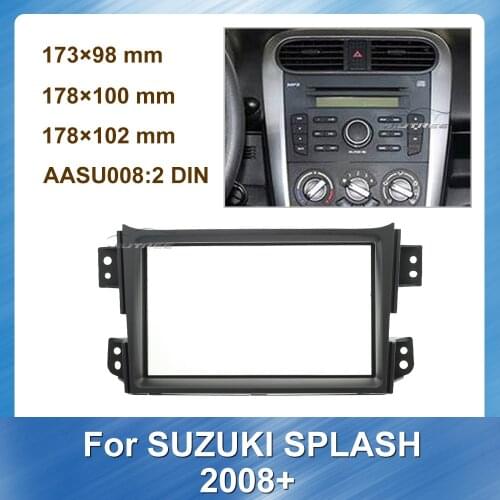 2 Din Car Radio Fascia Audio Frame Kit For SUZUKI SPLASH 2008+ Car DVD frame Stereo Fascia Dash CD Trim Installation Kit