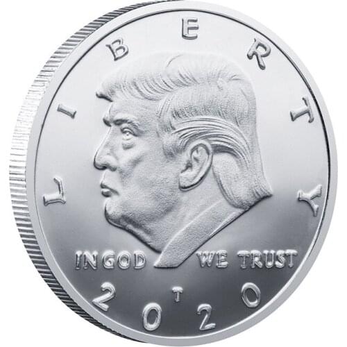 2020 President Donald Trump Liberty Silver Plated EAGLE Commemorative Coin trump coin coins collectibles