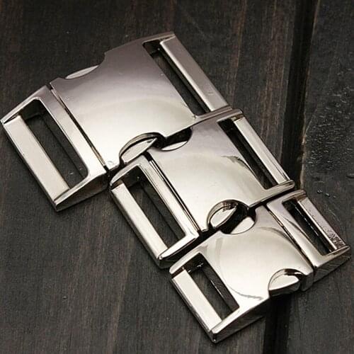 4 Models Optional Steel Side Release Contoured Curved Metal Buckles for Belt Bag DIY Paracord Trinket Bracelet Accessories