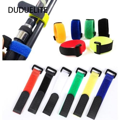 5/10PCS Fishing Rod Tie Holders Straps Belts Velcro Cable Cord Tie Storage Belt Binder Fixed Fishing Tackle Accessories Tools
