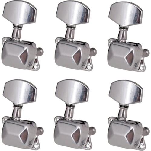6 Pcs Semi Closed Guitar Tuning Peg Keys Tuners Machine Heads Electric Guitar Parts Replacement Musical Instrument Accessories