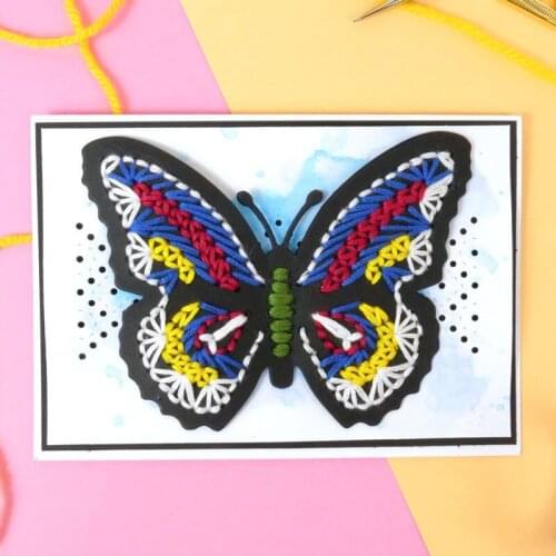 Butterflies Stitch It Collection Metal Cutting Dies Stencil For Scrapbooking Photo Paper Cards Crafts Handmade New Die-Cut