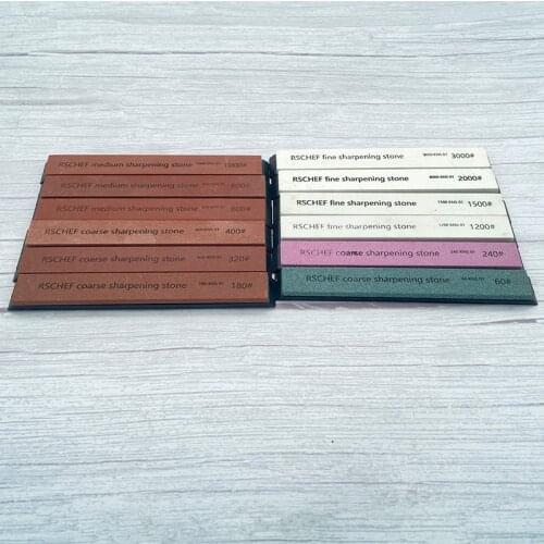 White corundum sharpening stone 60~3000#13 pcs knife sharpener brand Whetstone Single sharpening stone Honing System