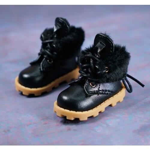 BJD doll shoes suitable for 1-4 size plush strappy short boots military boots casual shoes doll accessories