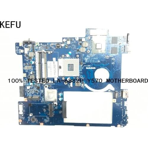 FAST SHIPPING. STOCK. PIQY1 LA-6882P Y570 for Lenovo Ideapad Y570 Laptop Motherboard VIDEO CARD GT555 1GB (FIT CORE I3 I5 )