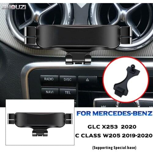 Car Mobile Phone Holder Mount GPS Stand Navigation Bracket For Mercedes Benz C Class W205 2019-2020 GLC X253 2020 Accessories