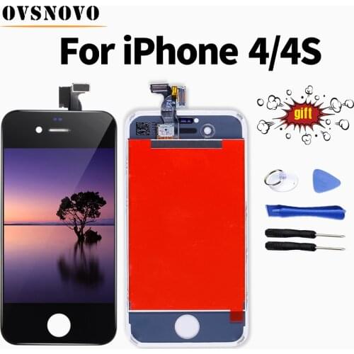 AAA Quality Pantalla For iPhone 4 4s LCD Display Touch Screen Digitizer Assembly Replacement with Repair Tools Free Ship