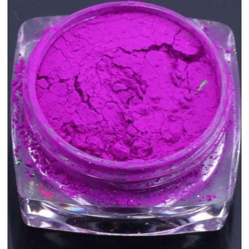 8Pcs DIY Fluorescent UV Pigment Powder Black Light Reactive Luminous Pigment Kit E56C