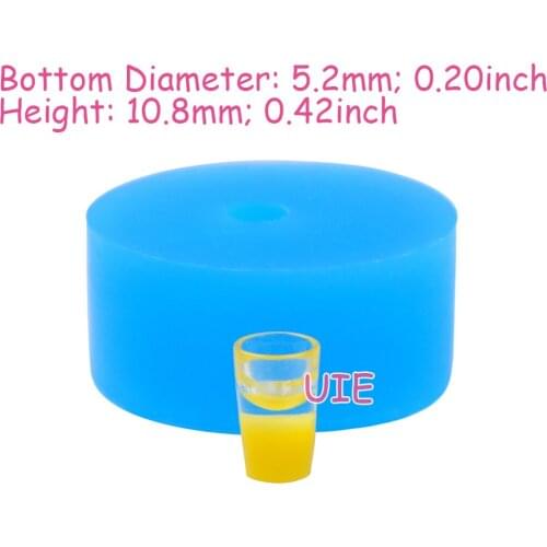 FYL577U 5.2mm x 10.8mm Cup Silicone Mold Fondant Cake Decoration Candy Resin Clay Earrings Necklace Craft Soap Candle FOOD SAFE