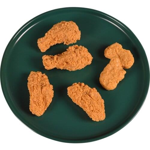 Simulation food fake fried chicken legs model chicken wings french fries toy window decoration ornaments photography props
