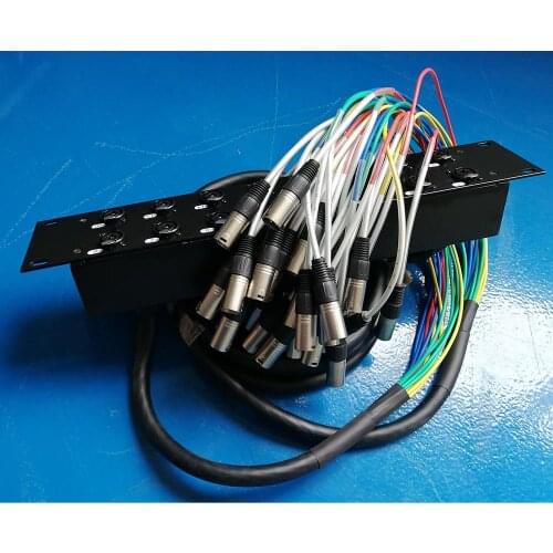 High quality Pro Audio 16 channel 5M 2U rack multicore cables with 6.35 & XLR male Multi-function socket