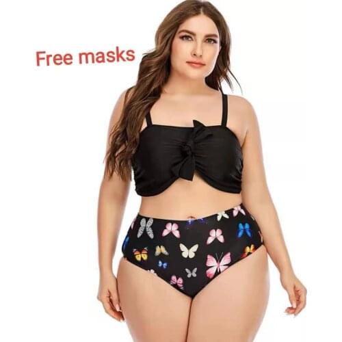 Print Ruffle Swimwear Women One Piece Large Size Swimsuit Sexy Push Up Plus Size Bathing Suit Ladies 2021 Big Size BodySuit 5XL