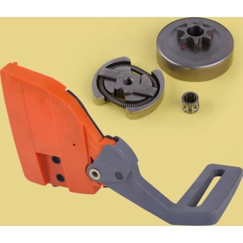 LETAOSK Clutch Sprocket Cover Bearing Drum Brake Handle Kit Fit for Husqvarna 36 41 136 137 141 142 Chainsaw