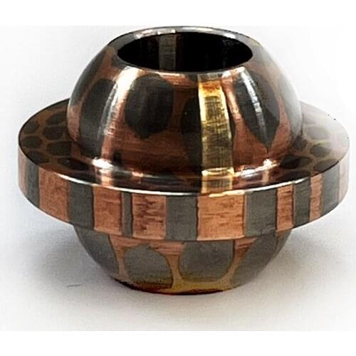 EDC Copper Titanium Pendant DIY Brass Beads Titanium Alloy Paracord Bead Keyring Zipper Accessory Bracelet Beads F