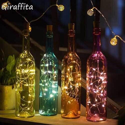 2M 20LEDs Mini LED Holiday String Lights Bottle Stopper Glass Craft For Indoor Outdoor Wedding Christmas Led Lights Decoration