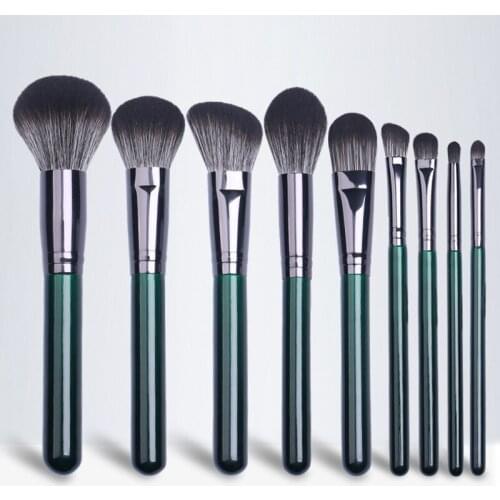 9Pcs Makeup Brushes Tool Set Foundation Eye Shadow Cosmetics Professional Eyebrows Soft Hair Makeup Brushes Sets