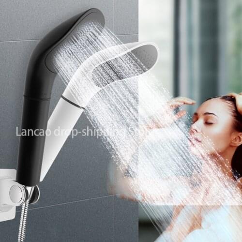 New Black White color Pressure Rainfall Shower Head Shower Head Water Saving with Filter Spray Nozzle High Pressure Water Saving
