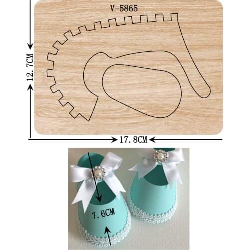 New Shoes wooden dies cutting dies for scrapbooking Multiple sizes V-5865