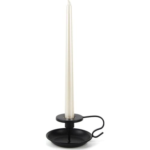 M68E Candlestick Holder Candleholder Wrought Iron Taper Candle Stands for Wedding Dinning Party Decor