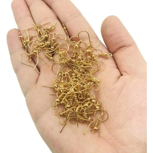 100 BULK Gunmetal Gray Fish Hook Earring Wires, French Hook Earrings Jewelry Supply