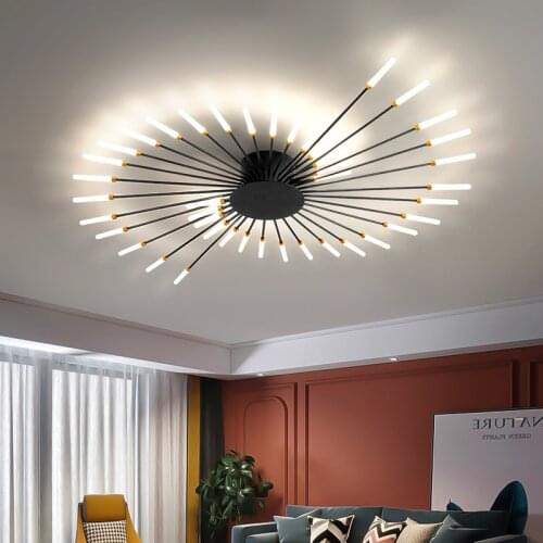 Modern firework ceiling lamp study room living room bedroom kitchen ceiling hall gloss interior decoration lighting chandelier