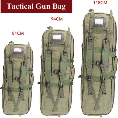 81cm 94cm 118cm Tactical Hunting Bag Army Airsoft Rifle Gun Carry Square Bag Shoulder Strap Gun Case Protection Nylon Backpack