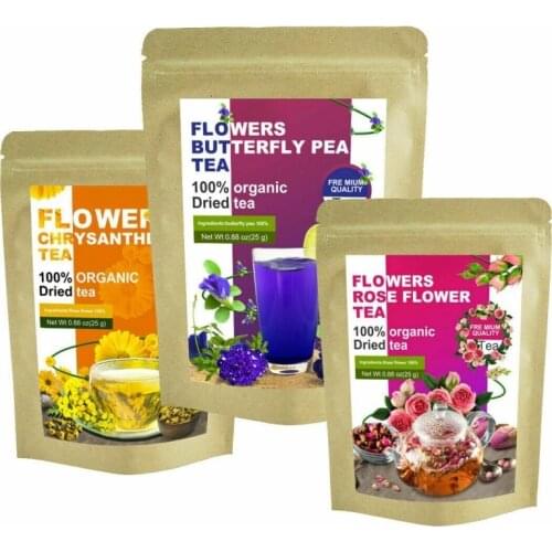 Women Beauty Herbal Product Thailand Blue Butterfly Pea 50g Clitoria Ternatea Flower Tea Rose Chrysanthemum Skin Care Products