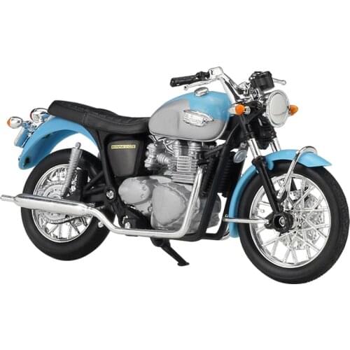 Welly 1:18 TRIUMPH 2002 Bonneville Alloy Street Sport Motorcycles Model Workable Shork Absorber For Kids Gifts Toy Collection Fr